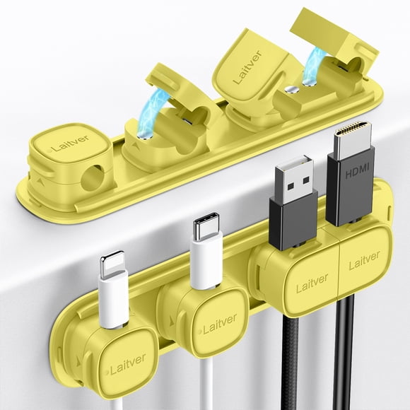 Clips Magnéticos para Cables Laitver 6 unidades (Abierto/Cerrado)