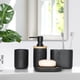 thumbnail image 2 of Kit Accesorios Baño Resina 4 piezas Negro/Bamboo, 2 of 5