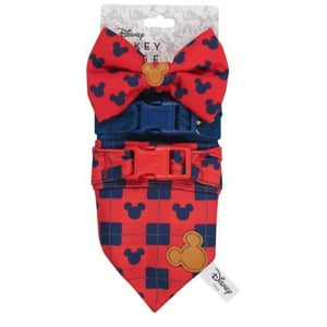 Genérico - Pack Bandana Y Moño Para Perros Mascotas Mickey Colores