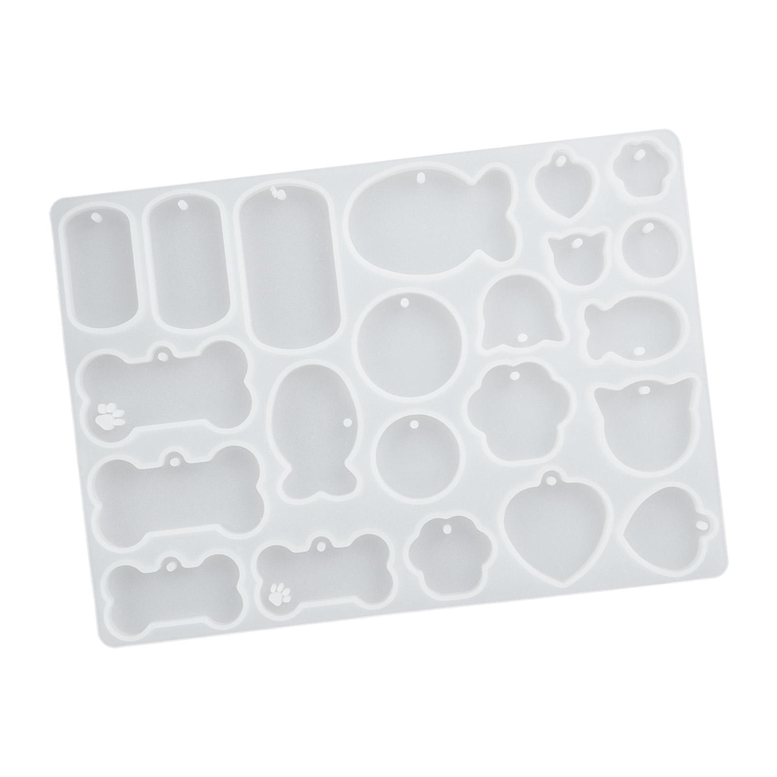 Bothyi - Troqueles De Placa De Identificación Para Colgantes Decorativos De Resina Resina Epoxi Para Fabricación De Manualidades