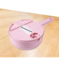 Genérico - Rallador Multifuncional De Fruta Y Verdura Con Contenedor Azul