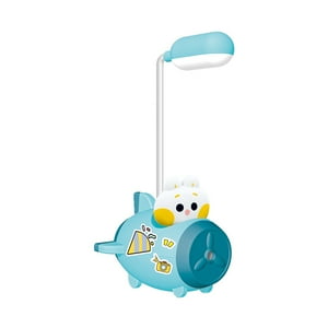 El Edén - Lampara De Escritorio Y Sacapuntas Para Niños, Diseño Osos Celeste