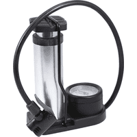 Genérico - Bombin Pie Bicicleta Portatil Inflador Balon Moto Accesorios Plateado