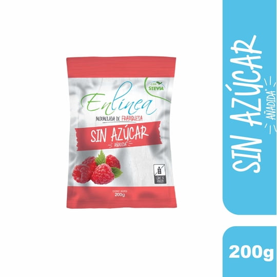 Mermelada Frambuesa Sin Azúcar 200 g En Línea