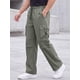 thumbnail image 4 of Pantalones Cargo de Trabajo al Aire Libre de Pierna Recta con Múltiples Bolsillos para Hombre INSPIRE CHIC XL Gris, 4 of 5