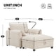 thumbnail image 1 of 37" Single Sofa with Storage Ottoman, Adjustable Phone Holder, Dual-Port Charger, Storage Pockets, Elephant Ear Armrest, Comfy Chenille Armchair, Modern Cloud Chaise Lounge for Living Room&Apartment, 1 of 3