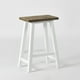 thumbnail image 2 of Juego Comedor Bar 3 Banquetas Walnut-Blanco, 2 of 7