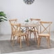 thumbnail image 2 of Comedor Redondo Shanna 100cm + 4 Sillas Crossback | Madera Ratán cafe, 2 of 2