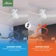 thumbnail image 5 of Ventilador de techo Hunter 112 cm blanco mate con control de pared, 5 of 9