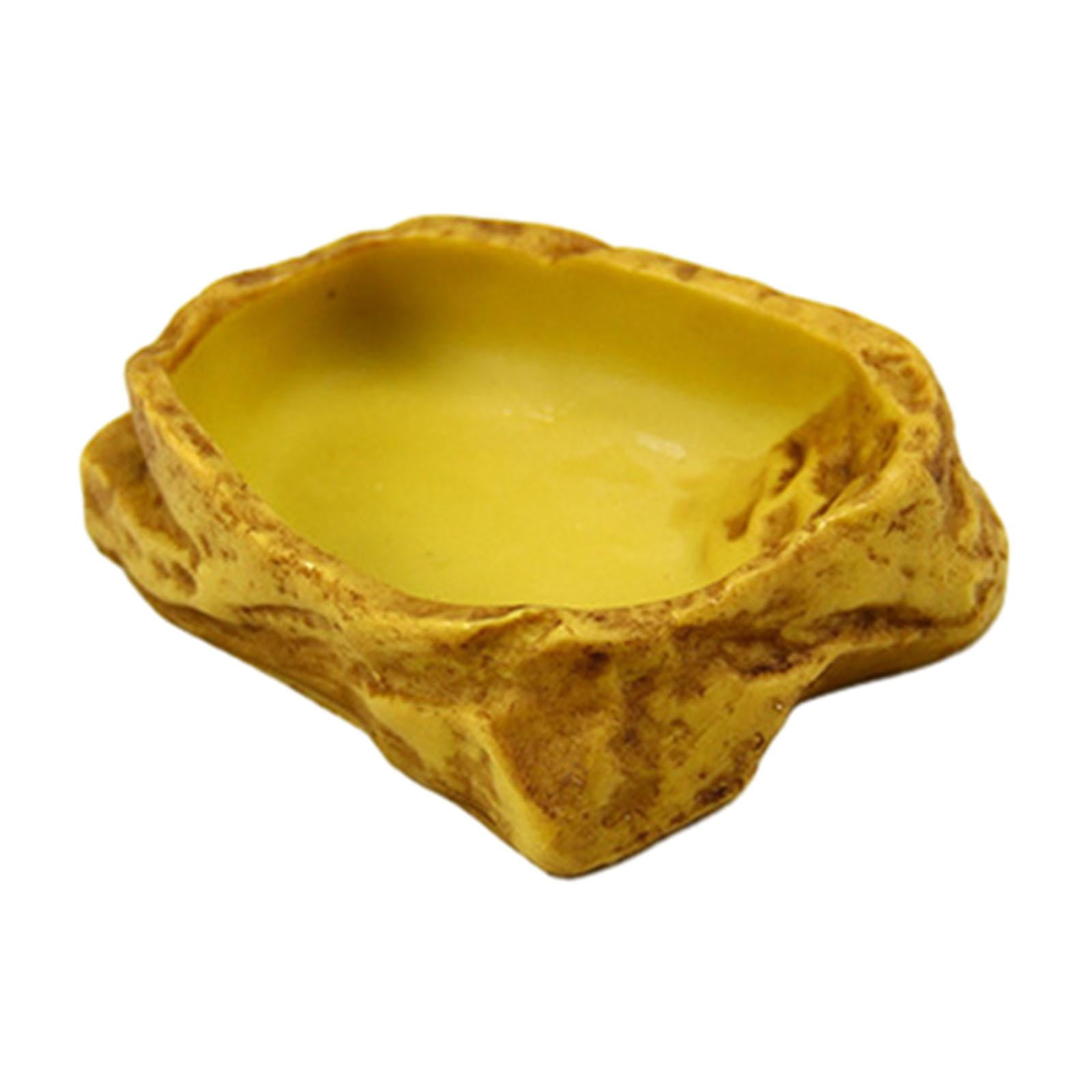 Cuenco De Agua Para Reptiles, Cuenco De Alimentación De Anfibios Para Camaleón, Tortuga, Gecko Leopardo, 12x9x3cm