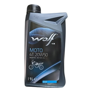 Genérico - Aceite Para Moto Wolf 20W50 4T Mineral 1L Original Negro