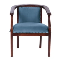 Latam Home - Sitial Stuttgart Tela Velvet Azul Petróleo