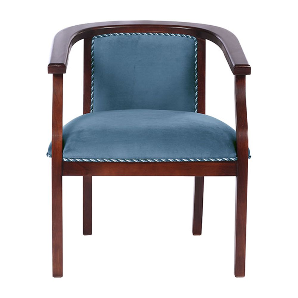 Latam Home - Sitial Stuttgart Tela Velvet Azul Petróleo