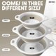 thumbnail image 3 of Coladores plegables Gevoli 3 unidades blanco/beige, 3 of 8