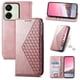 thumbnail image 4 of Funda Flip FOXDOCK para Xiaomi Redmi 13C , Estilo Billetera con Diseño Rombo, Correa de Mano y Soporte, Uso Diario, 4 of 6