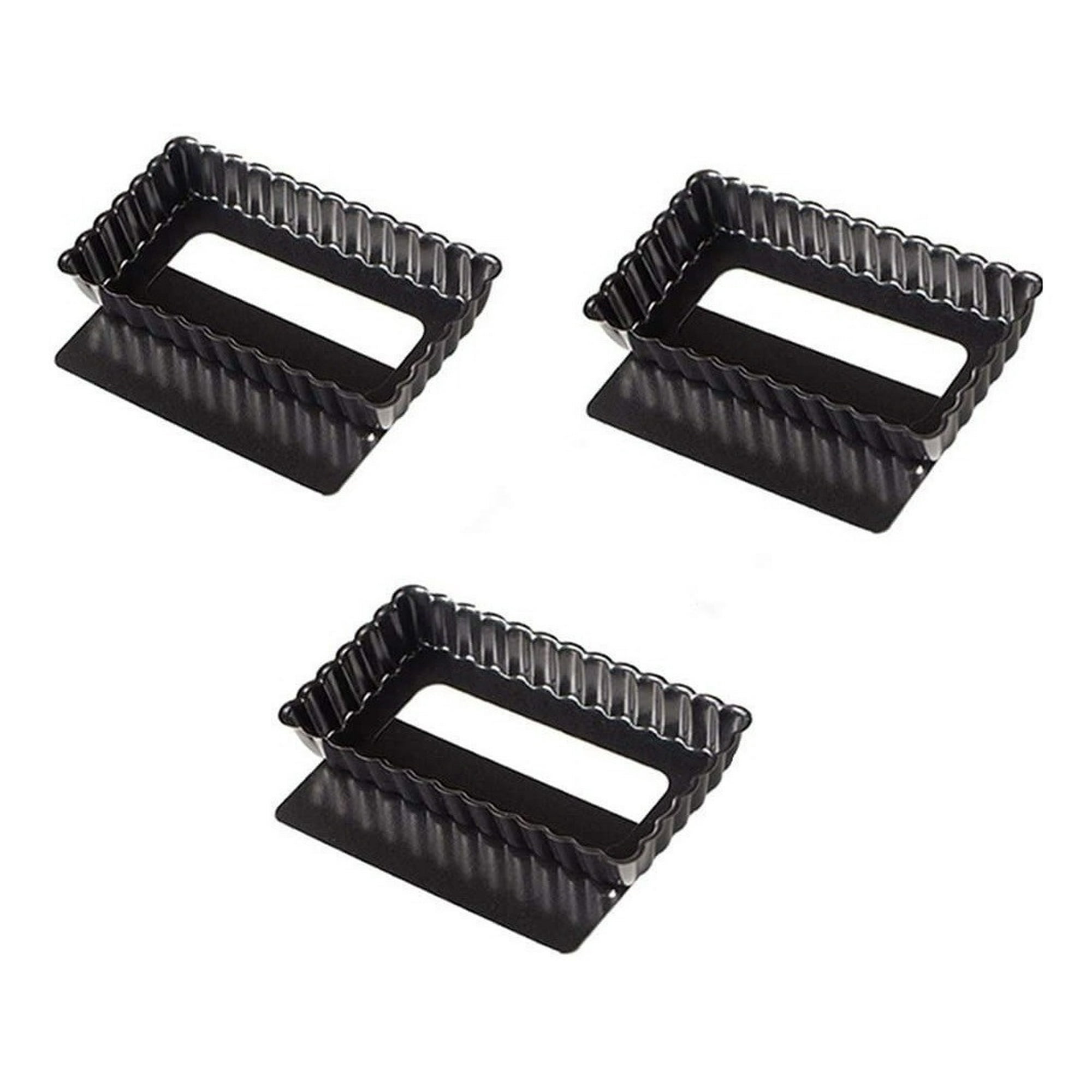 Genérico - Pack X3 Moldes Desmontables Moldes Rectangular Individual