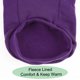 thumbnail image 5 of Sudadera para Perros con Capucha Ropa de Primavera/Otoño/Invierno Abrigo Cálido para Perros Pequeños y Medianos Púrpura S, 5 of 7
