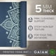 thumbnail image 2 of Tapete de yoga Gaiam antideslizante de 5 mm de grosor, estampado, 68 x 24 cm, libre de PVC, 2 of 6