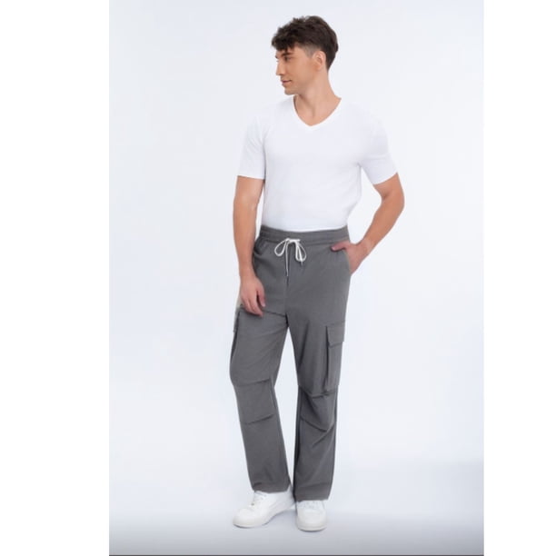 Pantalón Cargo Hombre Verano Elasticado Recto 4007