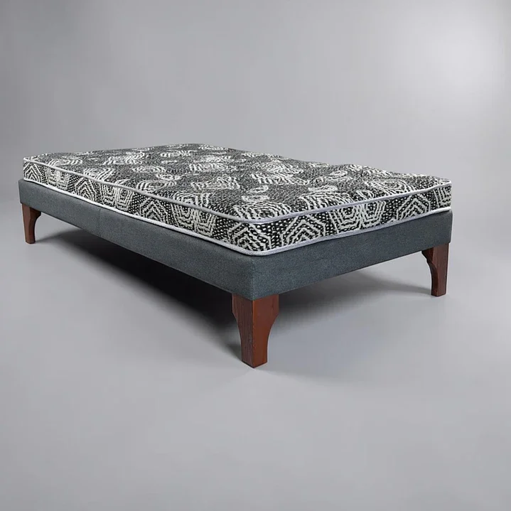 Bloccare - Cama 1 Plaza Box 30 Cm L180 Cm + Colchon Modelo Ideal - Rueda Divan