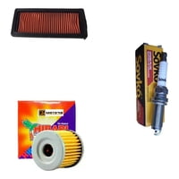 Genérico - Kit Filtro Moto Zontes G1 155 / Aire + Filtro Aceite + Bujia