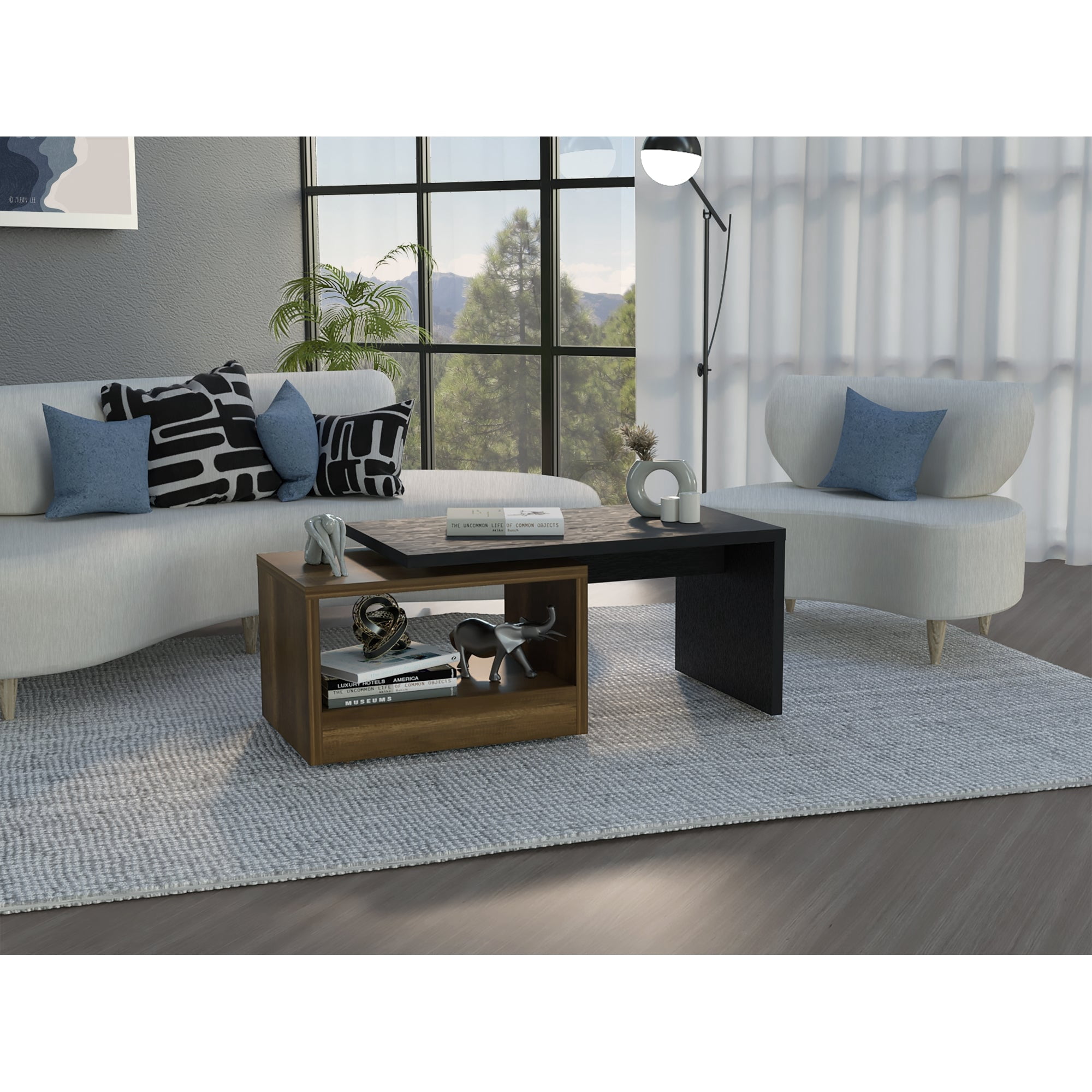 Tuhome - Mesa De Centro Kaia Wengue Y Caramelo