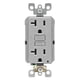 thumbnail image 2 of Toma de corriente Leviton R03-GFNT2-KGY GFI 20A Gris, 2 of 2