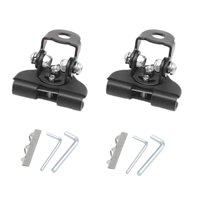 Magideal - Soportes De Montaje De Barra De Luces Led Genéricos De 2 Piezas, Soportes De Soporte De Luz De Trabajo Led, Soportes De Luz De Montaje De Capó Para Negro