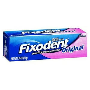 Hbc - Fixodent Crema Adhesivo Original 21G Fuerte Y Larga