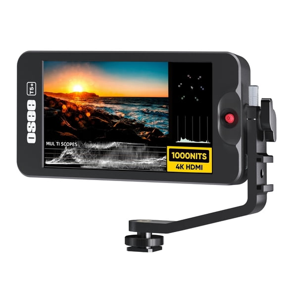 Cámara y monitor Osee T5+, 5.5 pulgadas, 1000 nits, HDR, 4K, entrada HDMI