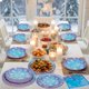 thumbnail image 5 of Juego de platos y servilletas Frozen Snowflake para fiesta de cumpleaños, 100 unidades, 5 of 7
