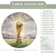 thumbnail image 2 of Copa Mundial de la FIFA-theme Fitted Round Tablecloths Elastic Edged Table Covers Waterproof Table Cloth for Kitchen Holiday Party Tables Decor 120cm, 2 of 6