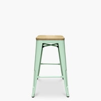 Form Design - Taburete Medio 66 Tolix Asiento Madera Menta