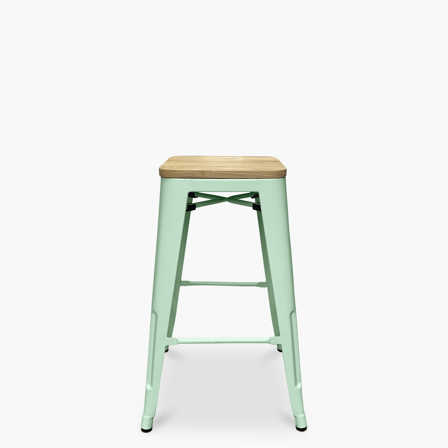 Form Design - Taburete Medio 66 Tolix Asiento Madera Menta