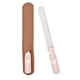 thumbnail image 1 of Lima de uñas de metal de doble cara con mango antideslizante y estuche de cuero, ideal para mujeres y hombres., 1 of 5