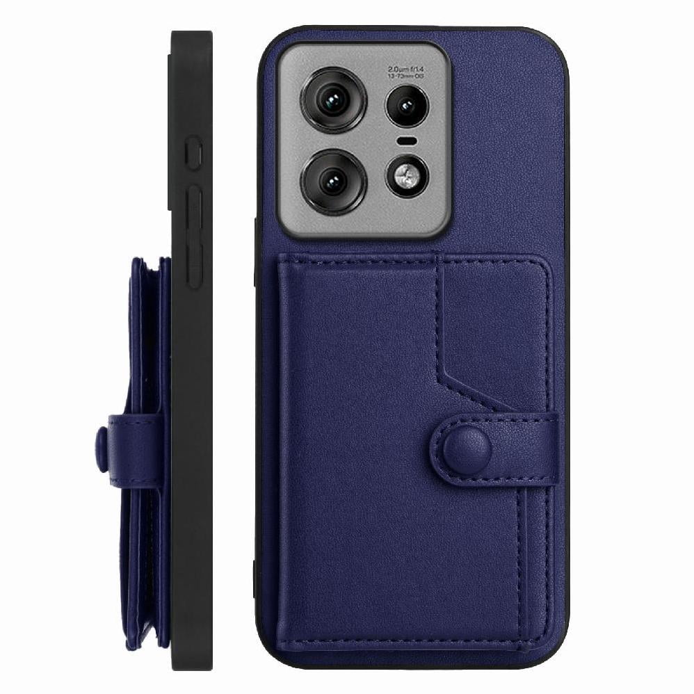 Foxdock Funda Para Moto Edge 50 Pro Con Bloqueo Rfid - Diseño Elegante Con Cierre De Botón