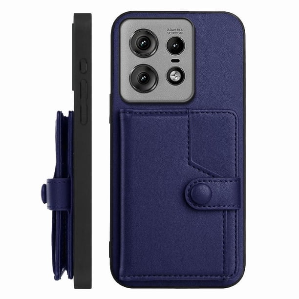 FOXDOCK Funda para Moto Edge 50 Pro con Bloqueo RFID - Diseño Elegante con Cierre de Botón