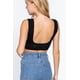 thumbnail image 2 of Top Crop Suéter Texturizado Ccwholesalesclothings Negro, 2 of 5