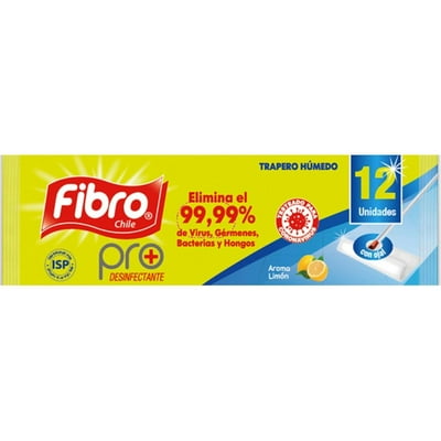 Trapero Húmedo Desinfectante 12 Un Fibro