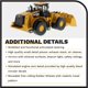 thumbnail image 5 of Vehículo de juguete Diecast Masters Caterpillar 982M a escala 1:50, 5 of 8