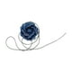 thumbnail image 3 of Gargantilla De Flores Collar Elegante De Flores Grandes Para Novia Boda Cumpleaños Mezclilla Oscura, 3 of 3