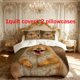 thumbnail image 1 of 3pcs Squirrel Laughs Themed Printed Bedding Set Duvet Cover and Pillowcases, 1 of 5