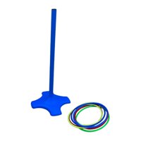 Magideal - Juego De Lanzamiento, Juego De Feria, Regalo Para Niños, Diversión Para Adultos, Para Interiores Y Exteriores, Patio Trasero, Césped, Jardín, Fiesta, Poste Azul