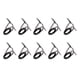 thumbnail image 3 of 10 Piezas De Cerámica Anillos De Ojo Guías De Ca?a De Pescar Consejos Marco De Acero Inoxidable 6 #, 3 of 3