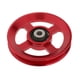 thumbnail image 1 of Polea de Cojinete, Accesorios de Gimnasio, Diámetro Interior de 10 Mm, Duradera, Mecanizado CNC, Montaje Práctico, Ajuste Universal para Máquinas de C 114 mm rojo, 1 of 5