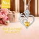 thumbnail image 2 of Collar HESHPAWS 925 Sterling Silver Birthstone Rose Flower Heart Pendant 18+2" Ajustable, 2 of 7