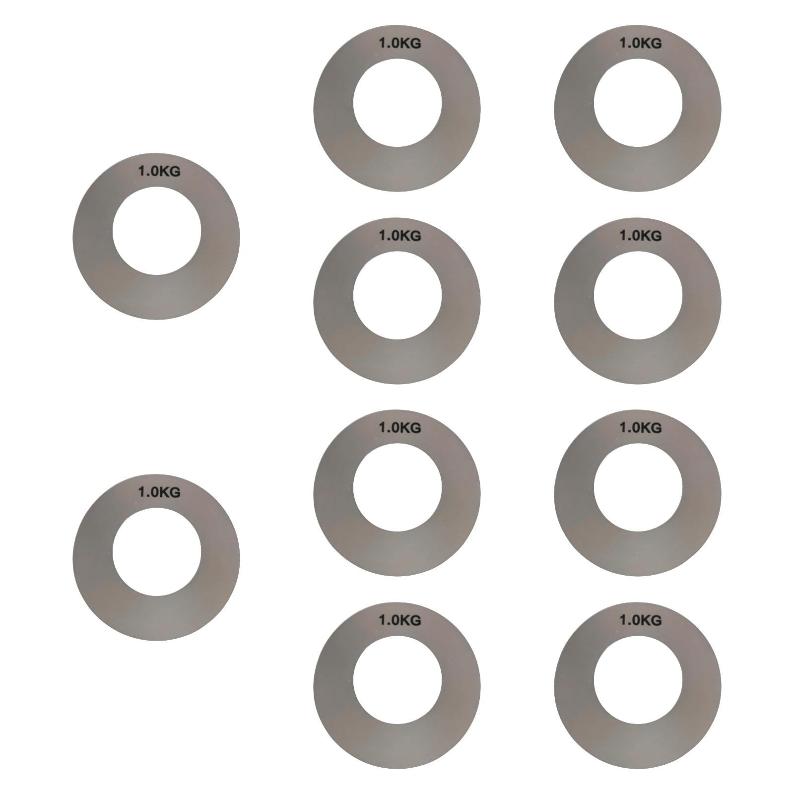 Ioensy - 10 Pegatinas De Microplacas De Peso Fraccional Para Levantamiento De Pesas, Papel De Aluminio, 1 Kg