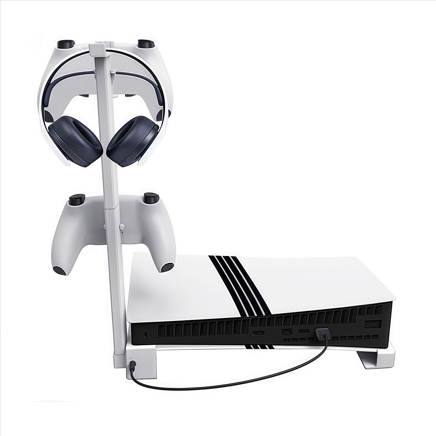 Base Universal Con Hub Usb Aaronmei Blanco Para Ps5 Slim Y Ps5 Pro