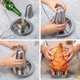 thumbnail image 3 of Portador de pollo de lata de cerveza para parrilla y fumador - Portador de pollo de acero inoxidable de grado premium 304 - tostadoras de aves de corral con recipiente de sabores. (1 paquet, 3 of 3