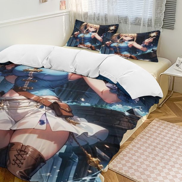 Fairy Tail Anime Home Bed 3-piece Set Classic Japanese Anime Polyester Wash Student Dormitory Set
